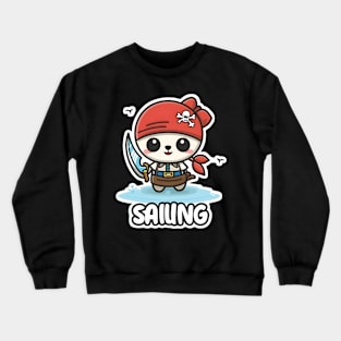 Cute Kawaii pirate Crewneck Sweatshirt